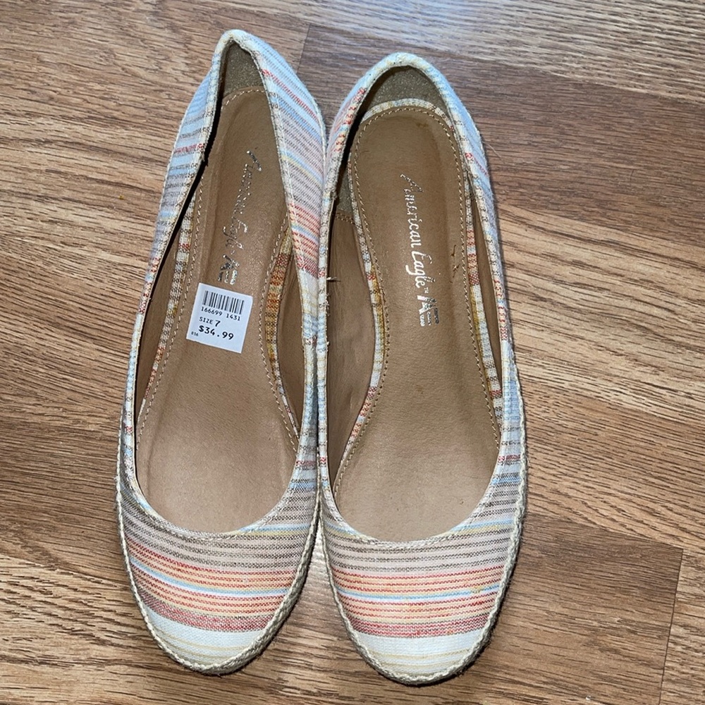 American Eagle Striped Espadrilles